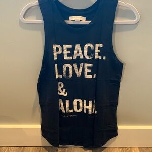 Spiritual Gangster Muscle Tank “peace love & aloha”